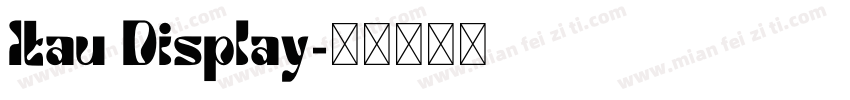 Itau Display字体转换